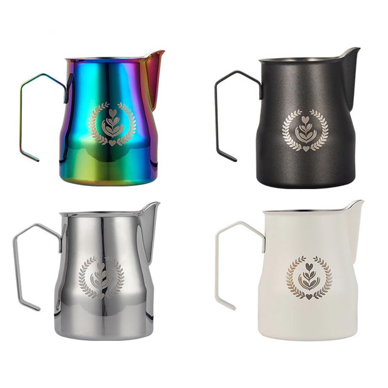 Art Craft Logo - 350Ml/500Ml 304 Roestvrijstalen Koffiekan Melk Opschuimende
