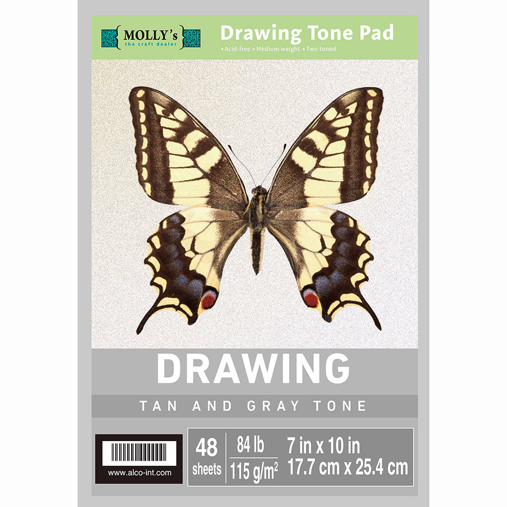Art Craft Stationery - 7x10 Inch Tekening Tone Pad PK48