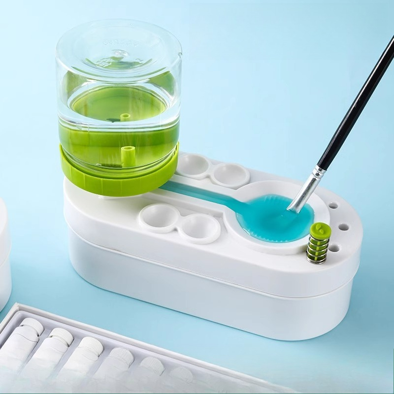 Watercolor Brush Pen - Mini Toilet Design Verfborstelwasmachine Draagbare borstelreinigingsemmer