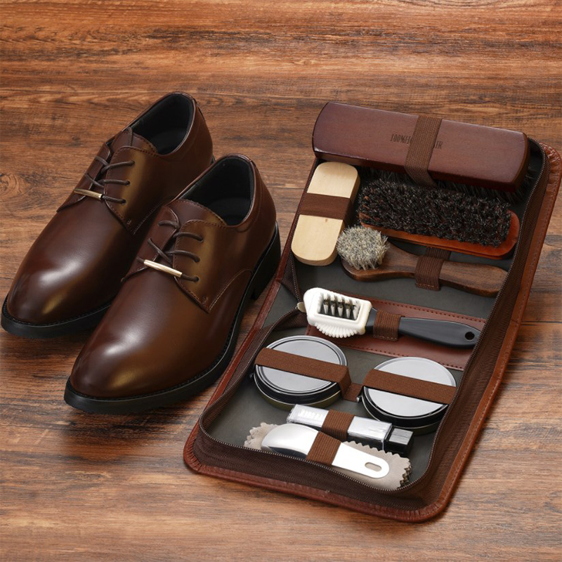 Leather Tooling Kit - Paardenhaar Schoenborstel Set Lederen Verzorging Polijstgereedschap