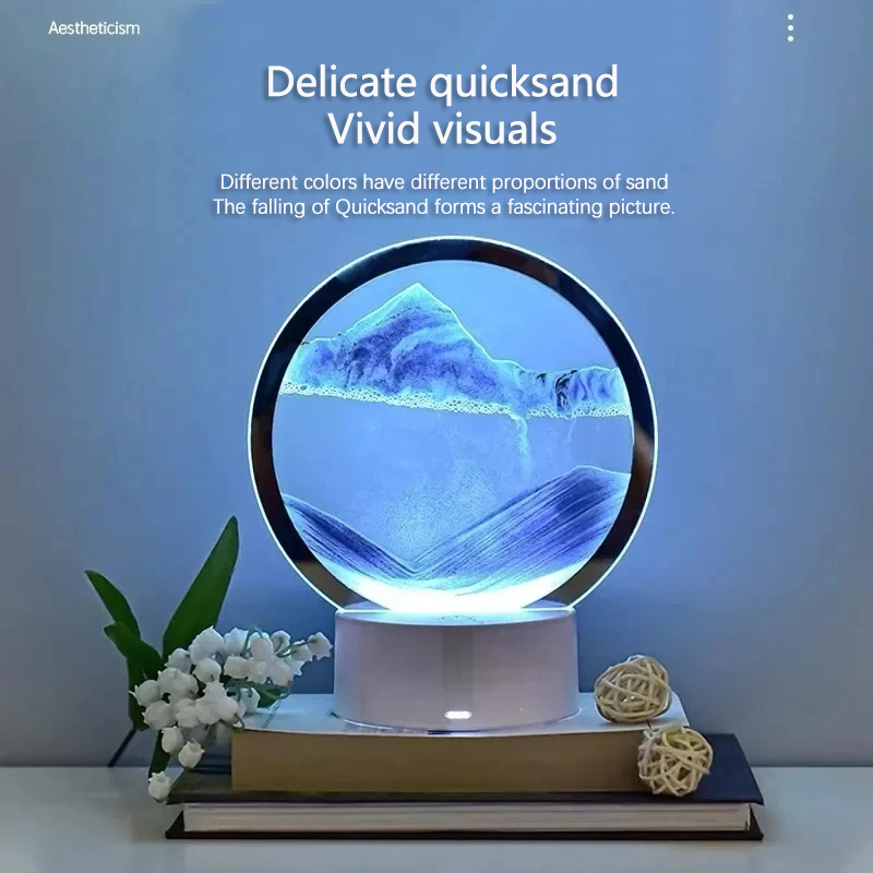 Art Craft Movement - LED 16 Kleuren 3D Zandlandschap Lamp