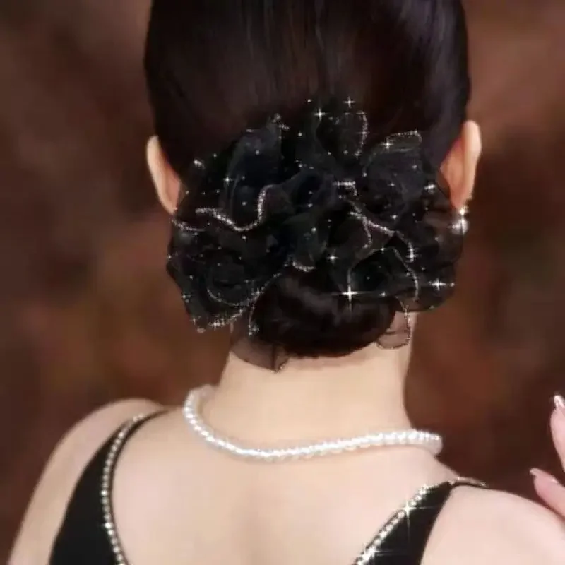Art And Craft Hair - Grote haarband Hoge elastische hoofdband Bloem