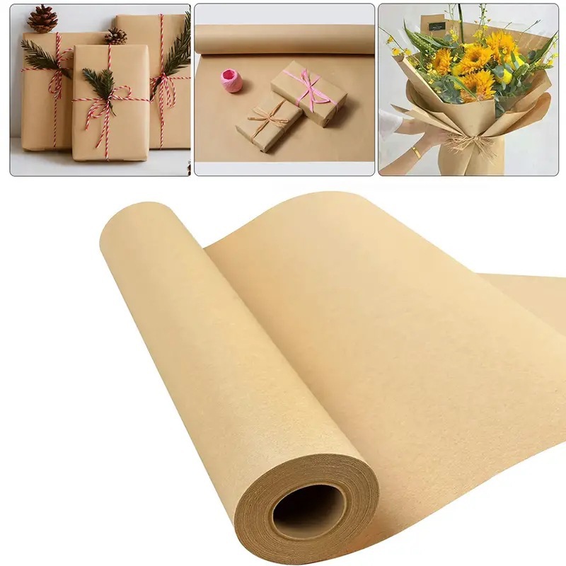 Art Craft Movement - Bruin kraftpapier Ideaal voor cadeauverpakking Verpakrol