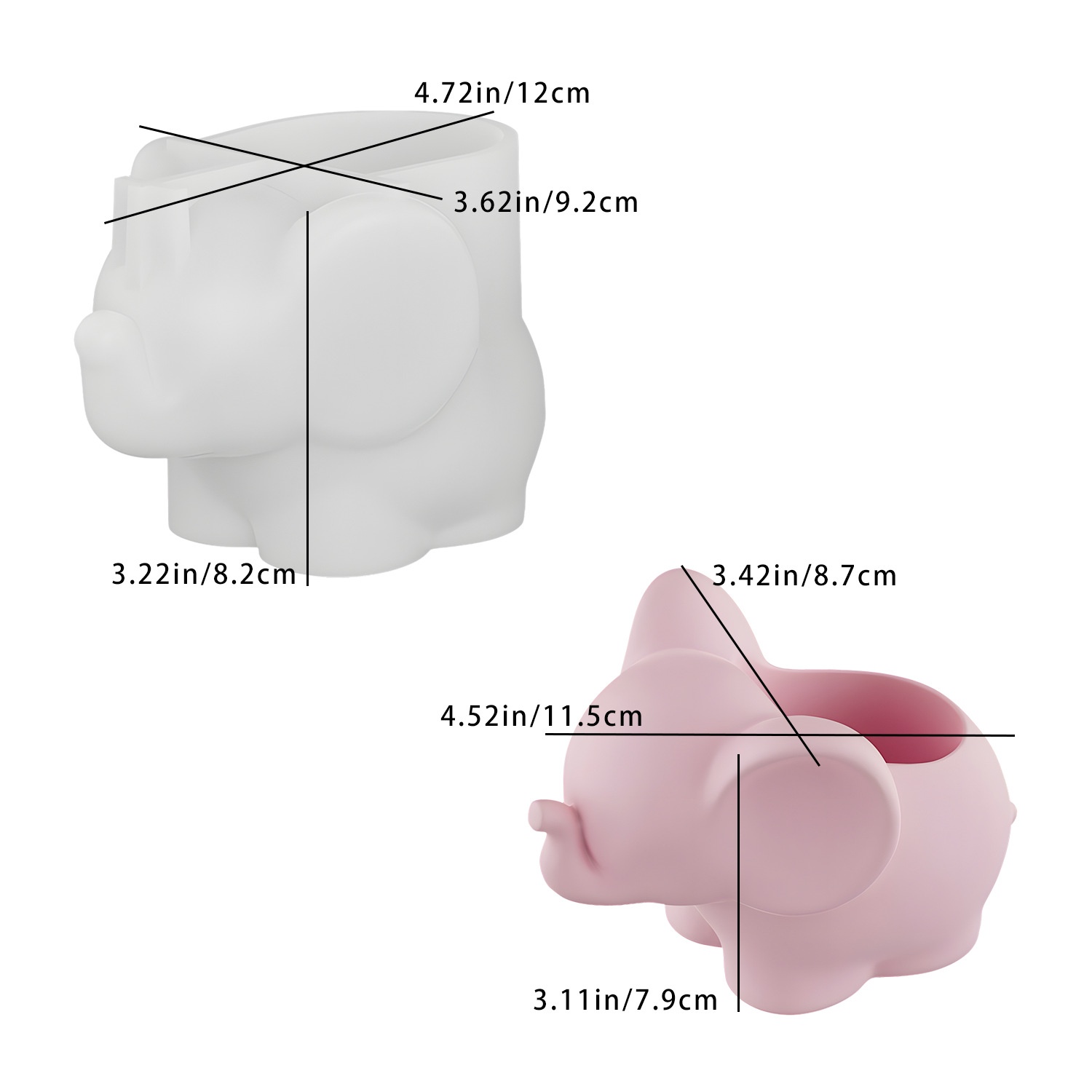 Art Craft Vase - DIY Olifant Opbergbeker Harsen Mal Schattige