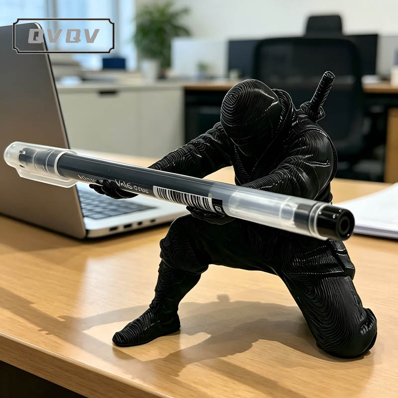 Art Craft Stationery - 3D-geprinte ninja-penhouder voor op het bureau,