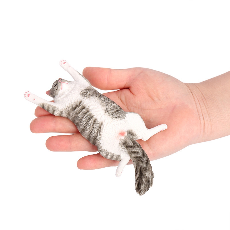 Art Craft Cat - Creatieve Slapende Kat Beeldje Liggende Pose