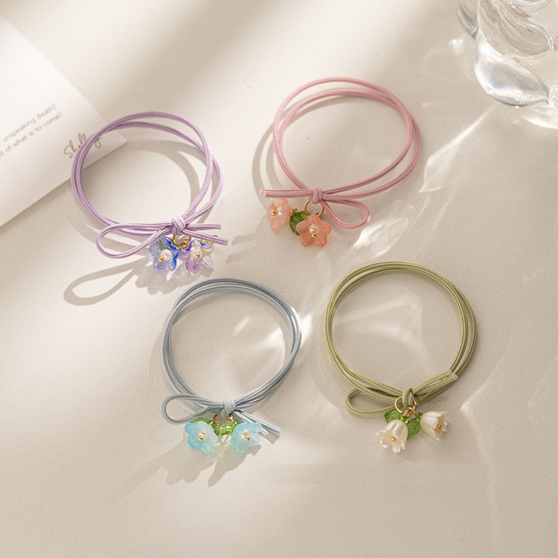 Art And Craft Hair - 4 stuks Bell orchid haarband, elastische