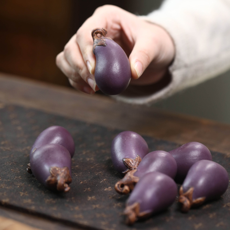 Art Craft Vegetables - Paars zand aubergine thee huisdier handgemaakte