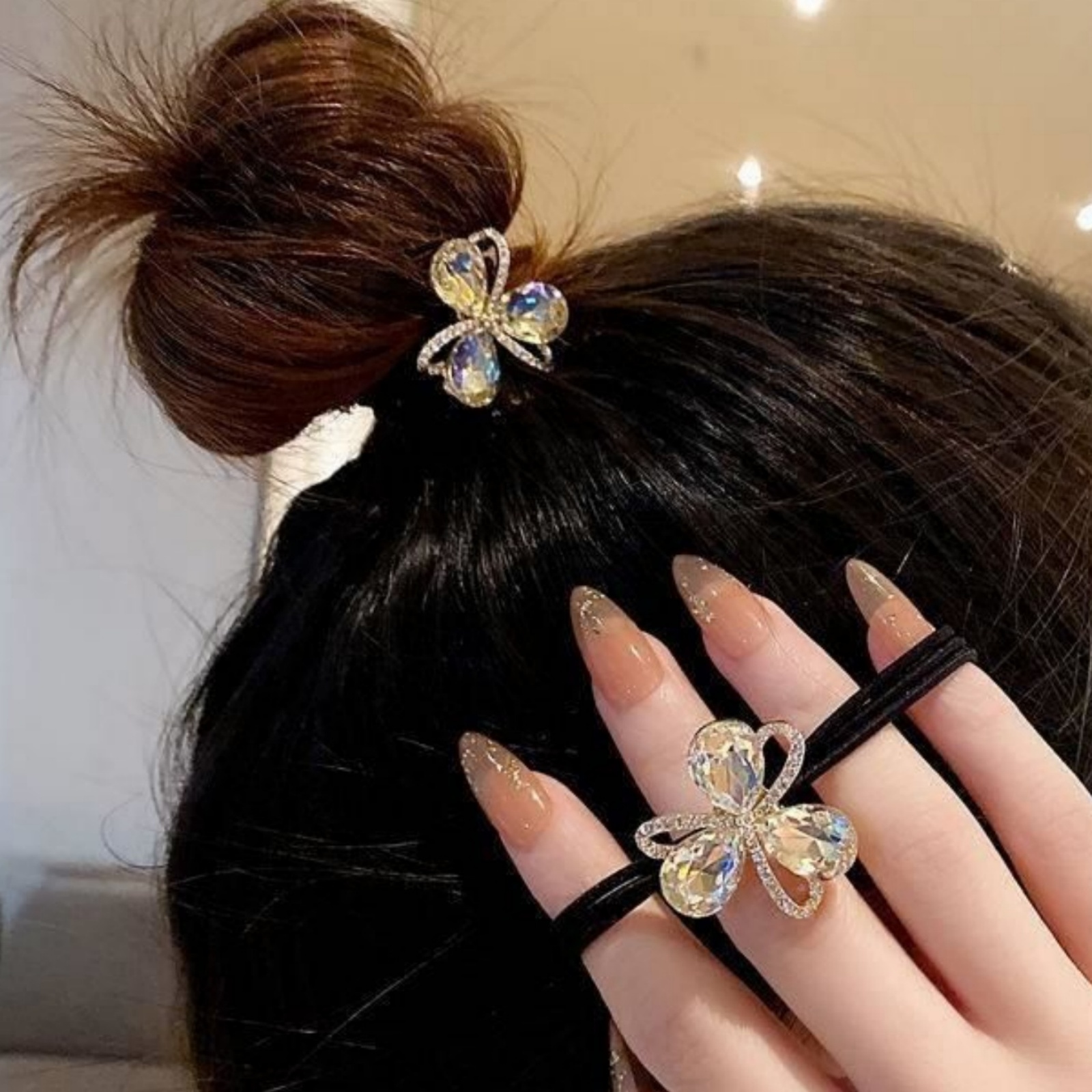 Art And Craft Hair - 1PC Nieuwe Flash Diamond Bloem Hoofdband