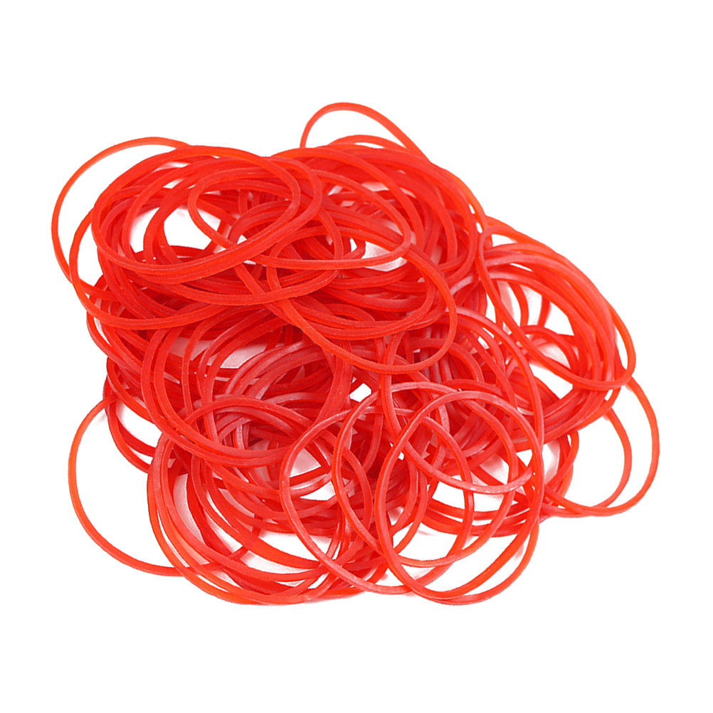 Art Craft Vegetables - 500G Rode Elastische Rubberbanden Industriële Groenteband