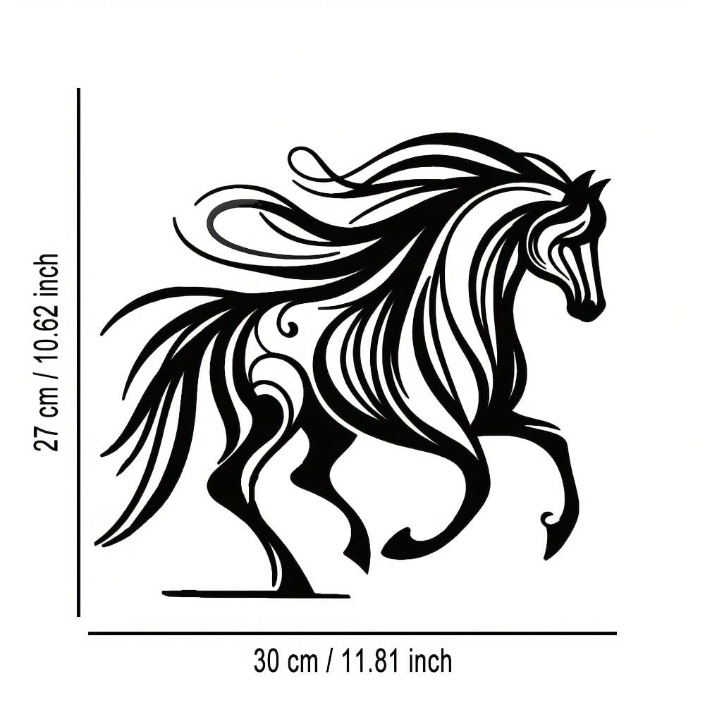 Art Craft Logo - Merkpaardensport Metalen wandkunst Abstract holle plaquette