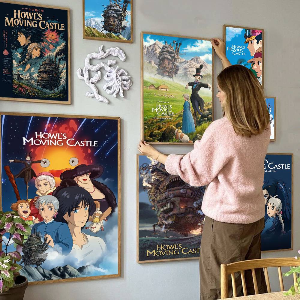 Art Craft Movement - Film H-Howls M-Moving C-Castle Whitepaper Poster