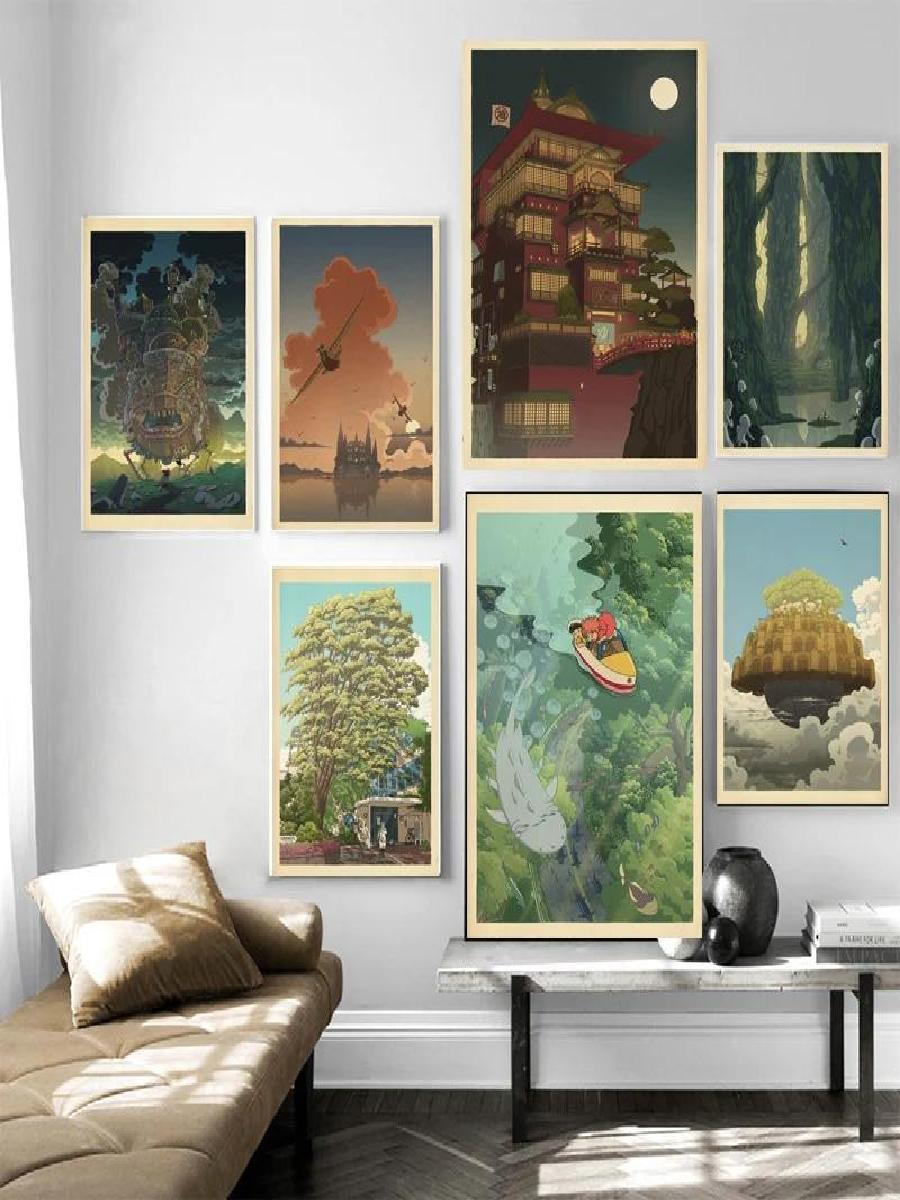 Art Craft Movement - Betoverende Anime Wall Art Canvas Howls