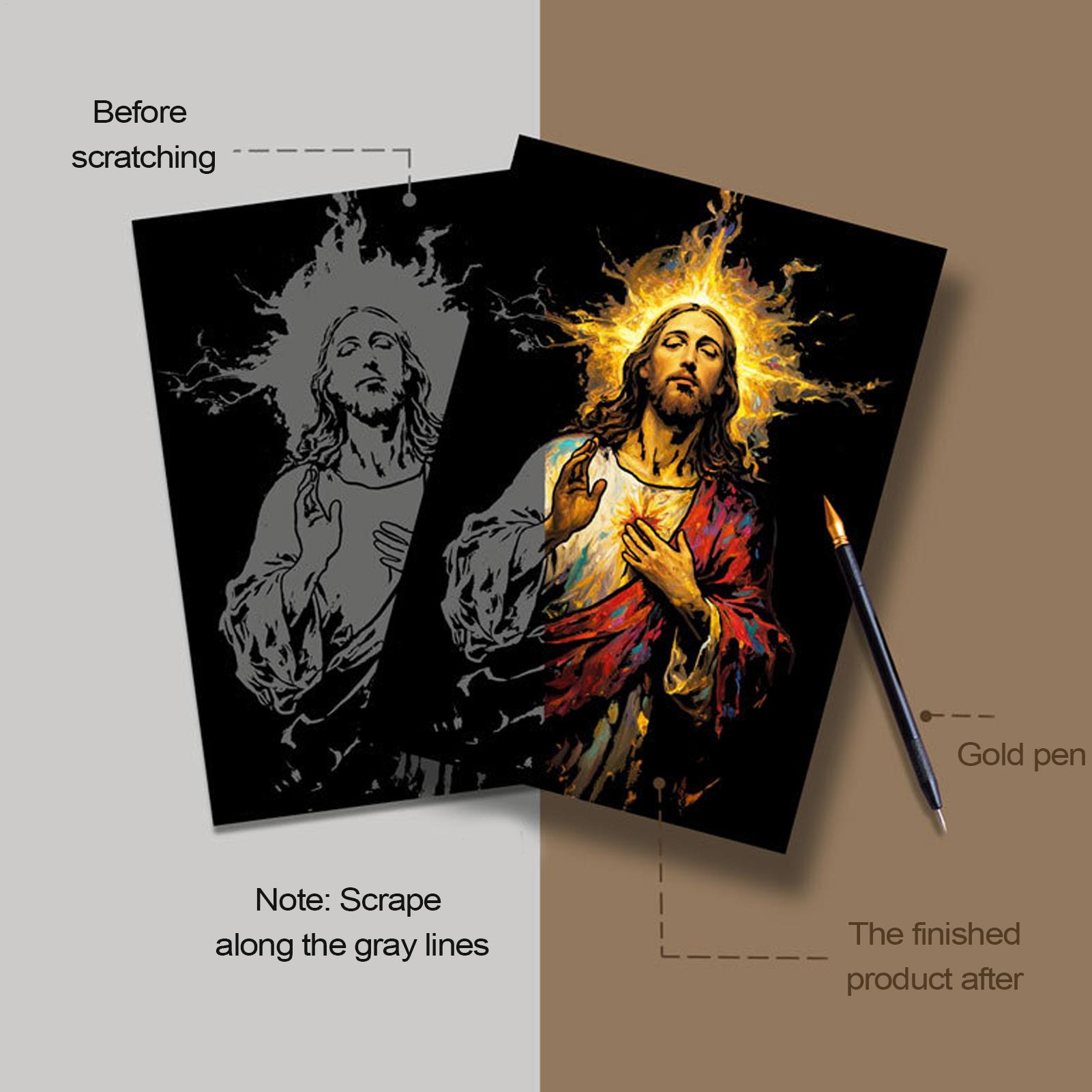 Krasboek Jesus Scratch Paintin - Art Craft 3 Year Old recensie en prijs