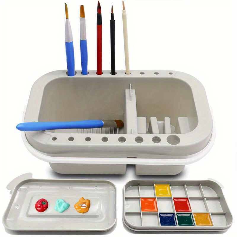 3-in-1 Verfborstelreiniger met - Watercolor Brush Pen recensie en prijs