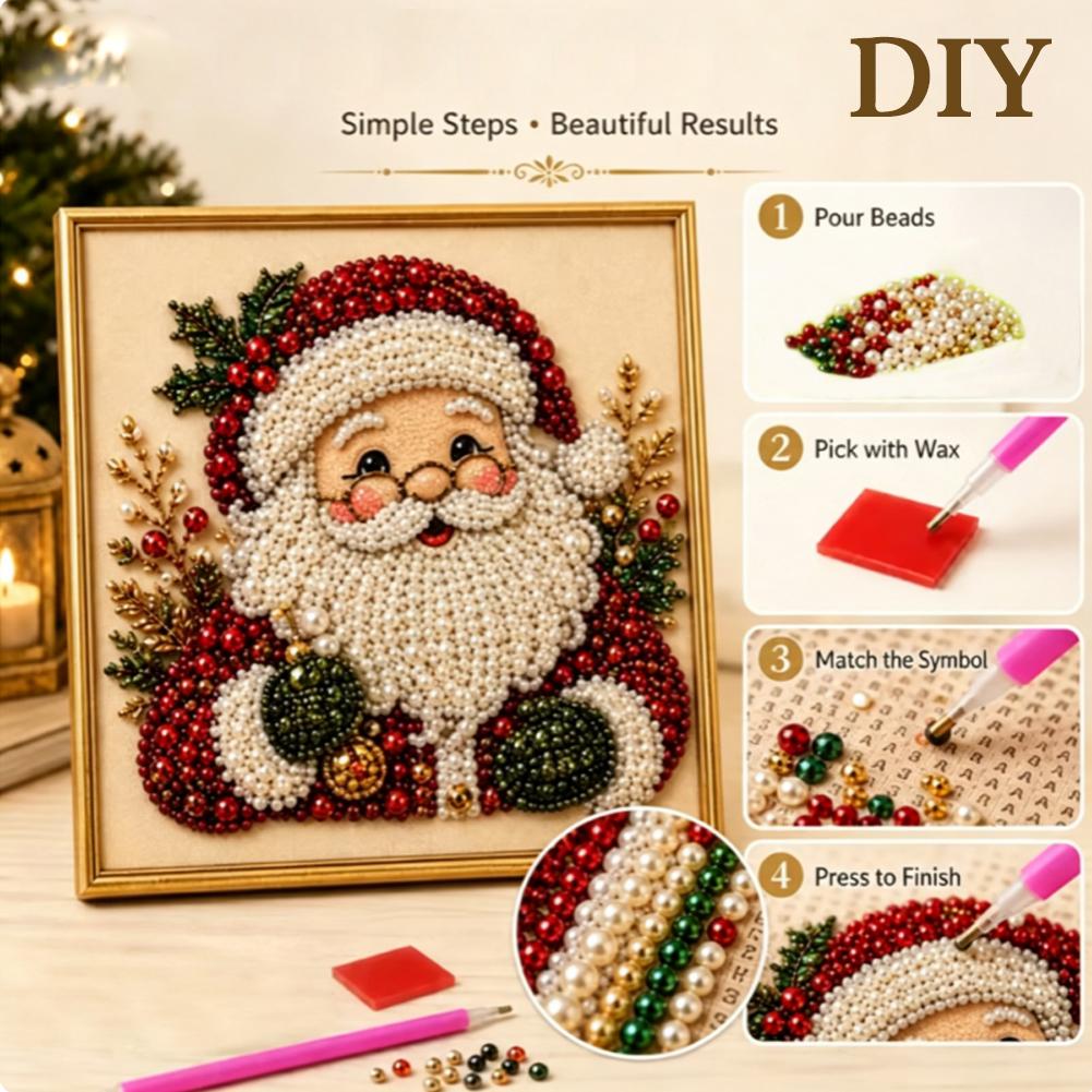 Kerstmis Kerstman Parel Kunst  - Art Craft For Adults recensie en prijs