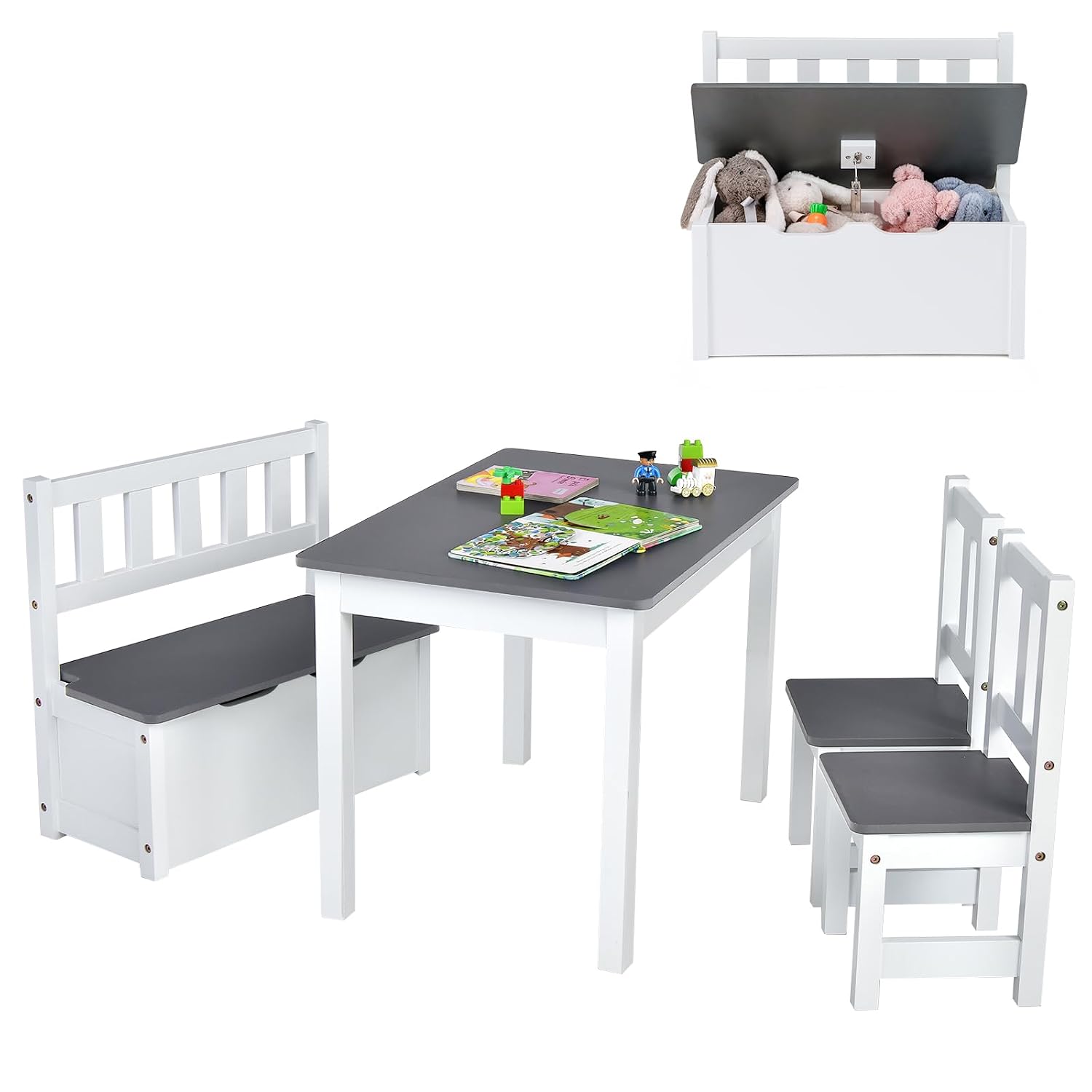 Houten kindertafel- en stoelen - Art Craft Toddlers recensie en prijs