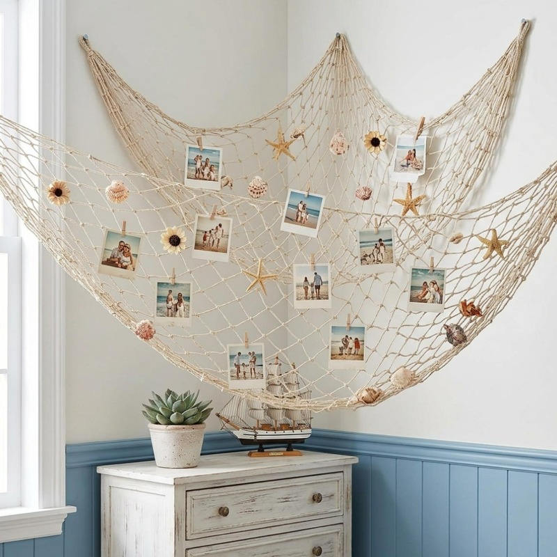 5/1x Decoratief Visnet Verjaar - Art Craft Movement recensie en prijs