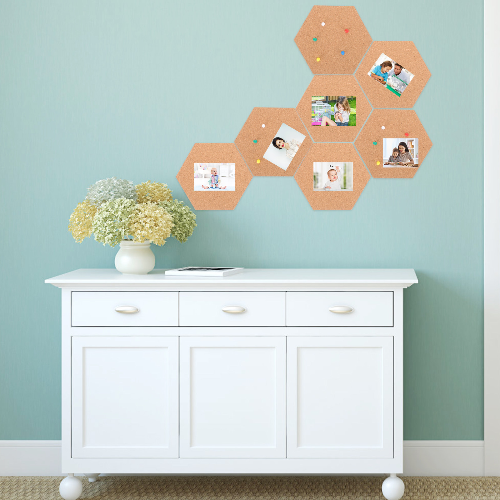 1Set Zeshoekige Kurkbordset Fr - Art Craft Board recensie en prijs