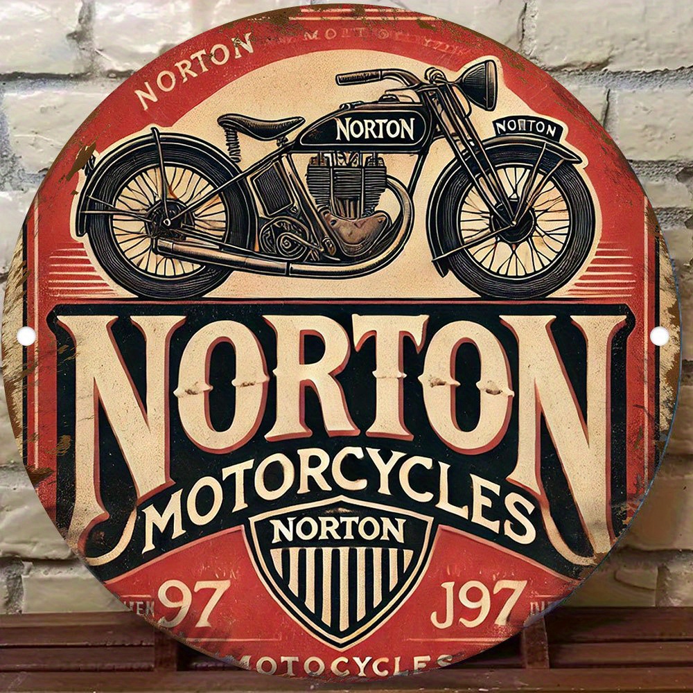 2D plat 1pc retro NORTON motor - Art Craft Movement recensie en prijs