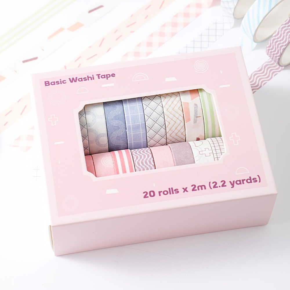 20 rollen macarontape, 0,4 inc - Art Craft Stationery recensie en prijs
