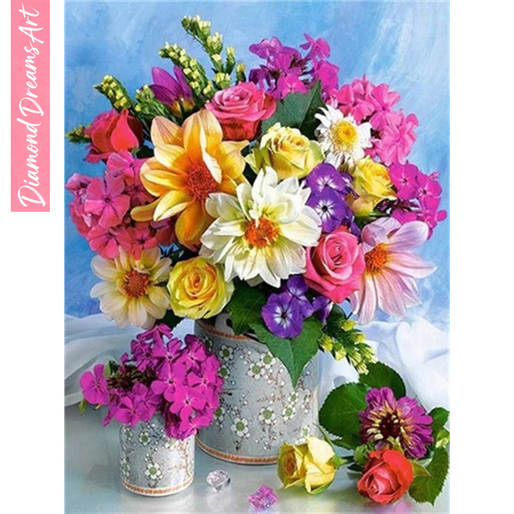 Volledige diamantmozaïek bloem - Art Craft Vase recensie en prijs