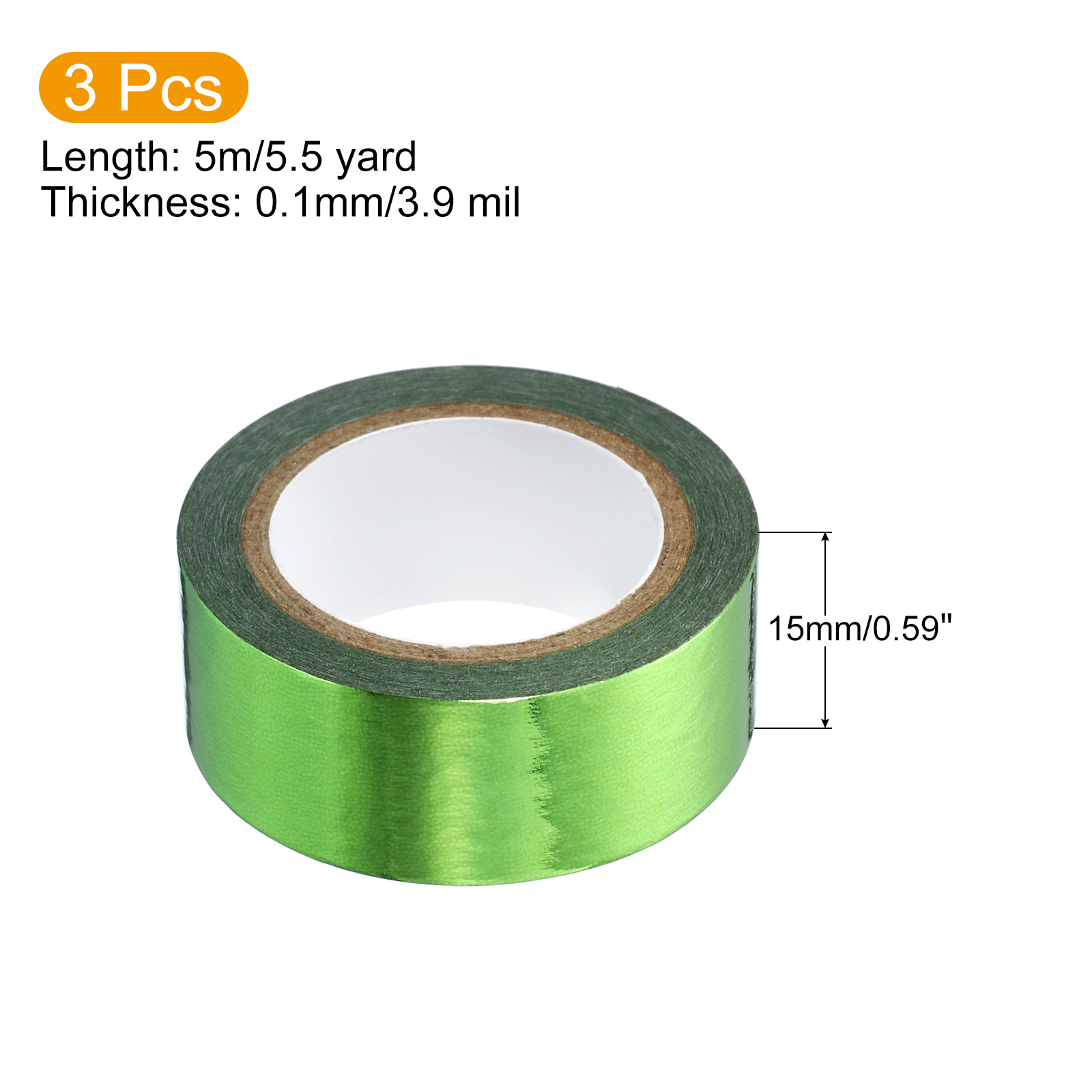 3 Roll 15mm x 5 m Metallic Was - Art Craft Stationery recensie en prijs