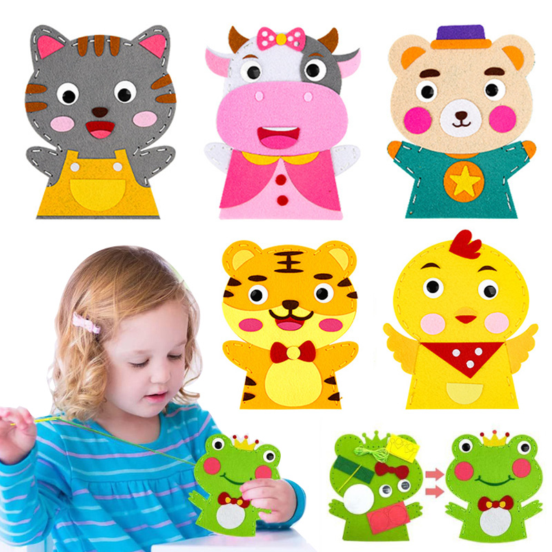 Leuke Cartoon Dier Handpop Kin - Art Craft 3 Year Old recensie en prijs