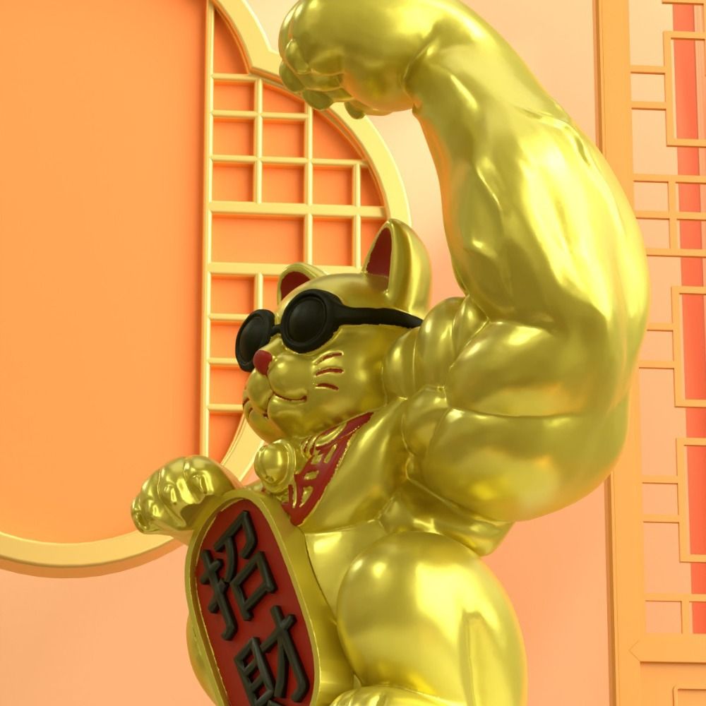Home Powered Muscle Arm Lucky  - Art Craft Cat recensie en prijs
