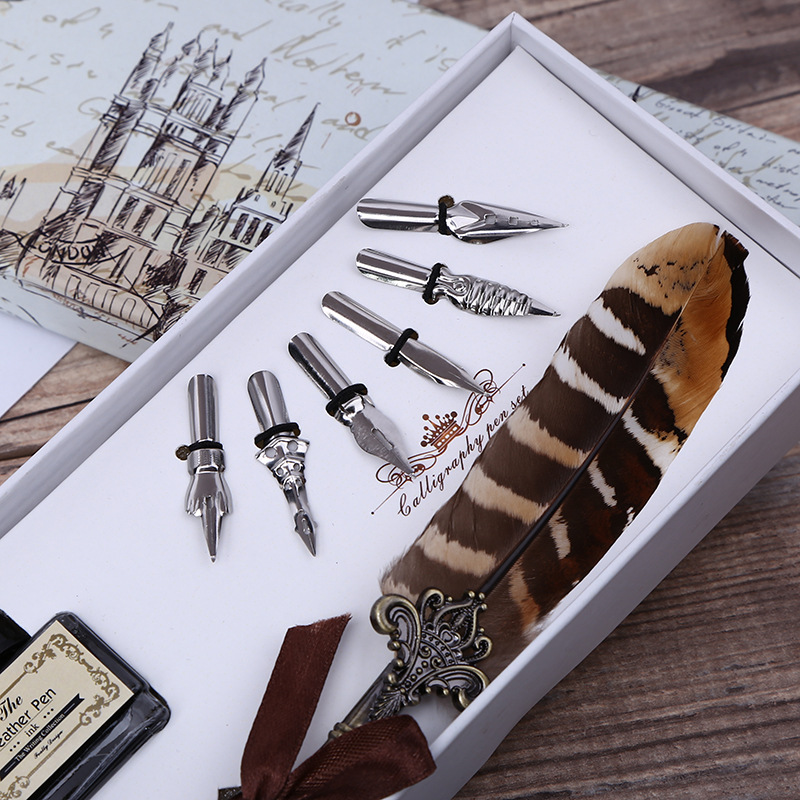 Retro Feather Dip Pen Schrijfi - Art Craft Stationery recensie en prijs