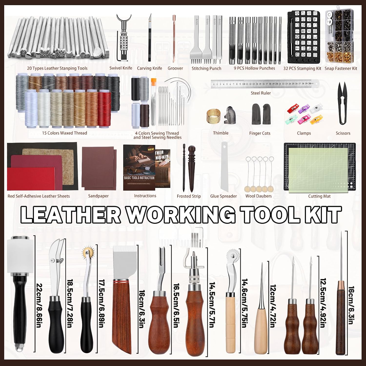 Lederbewerkingsset, lederbewer - Leather Tooling Kit recensie en prijs