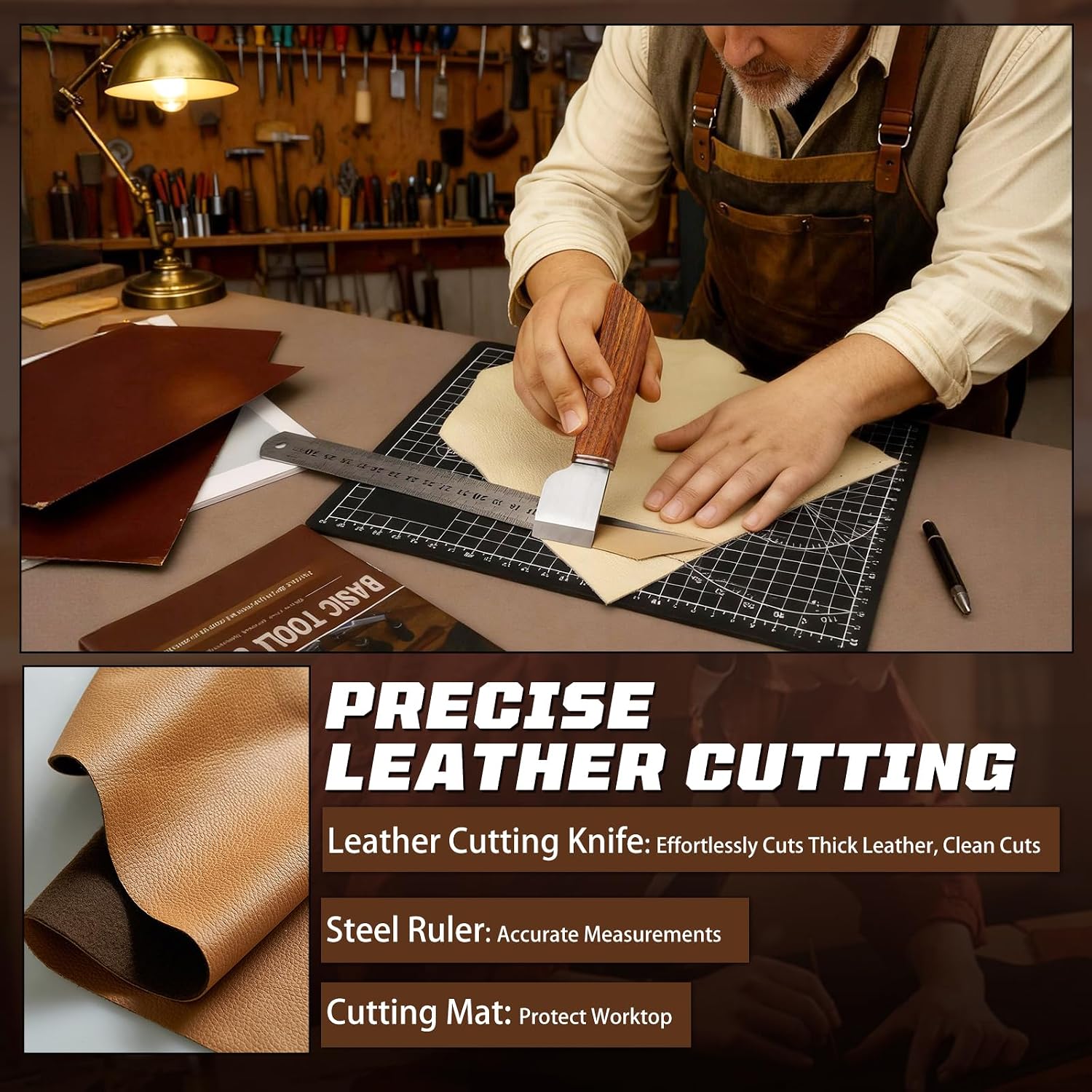 Lederbewerkingsset, lederbewer - Leather Tooling Kit recensie en prijs