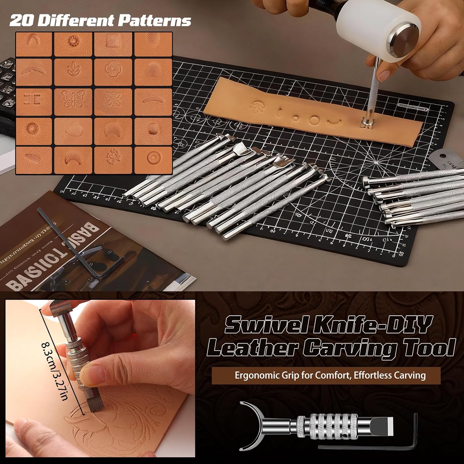 Lederbewerkingsset, lederbewer - Leather Tooling Kit recensie en prijs