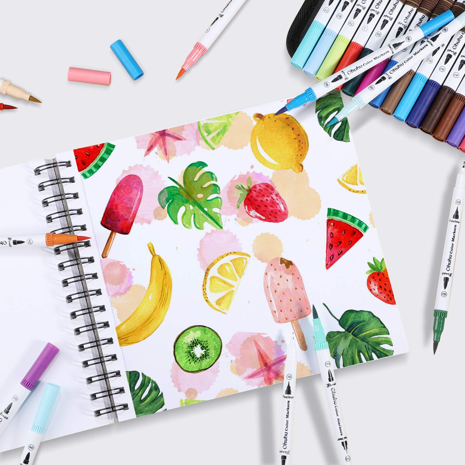 Ohuhu Spiraalgebonden Marker P - Watercolor Brush Pen recensie en prijs