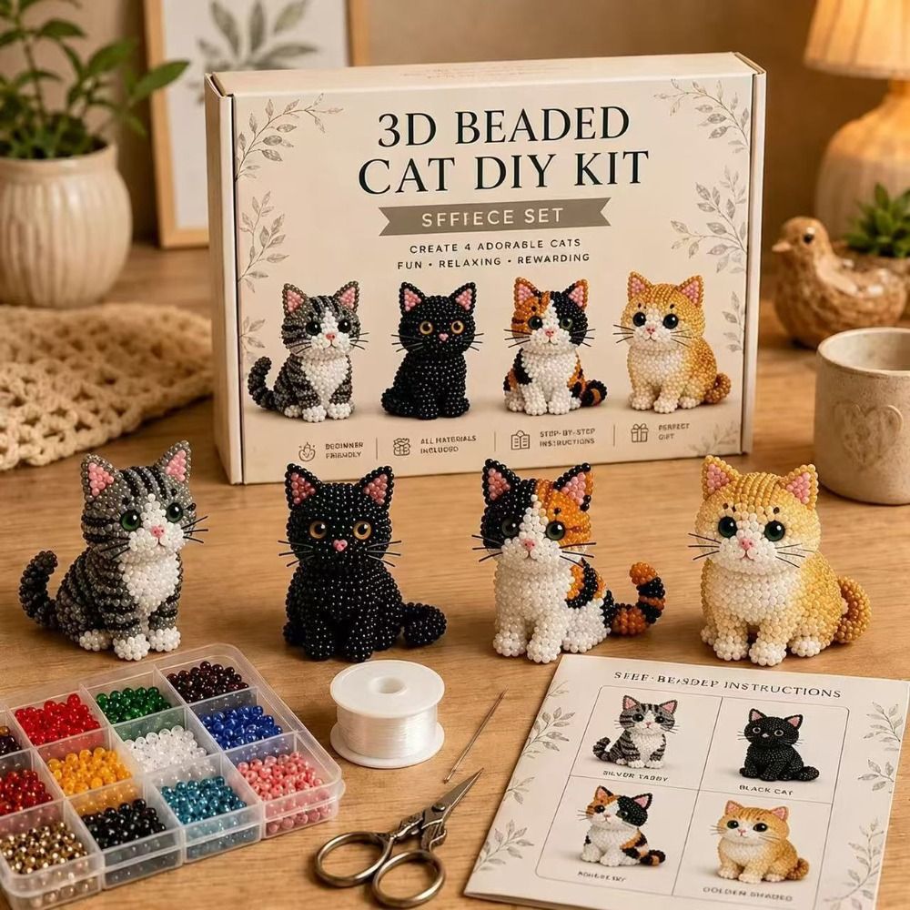 Handgemaakte DIY dieren kralen - Art Craft Cat recensie en prijs