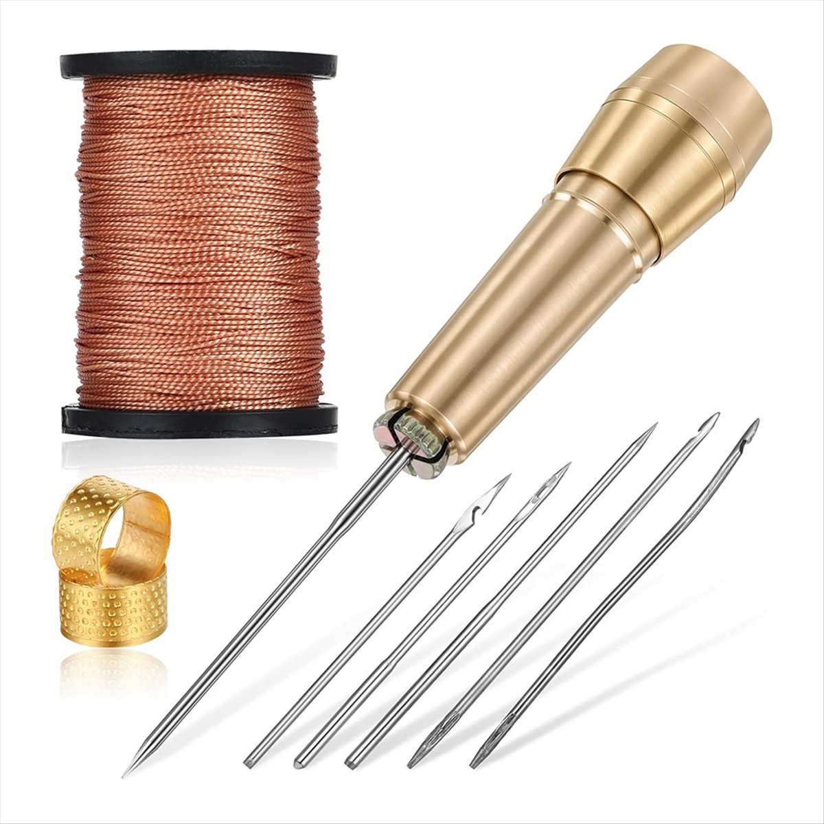 9-delige lederen naaipriemkit  - Leather Tooling Kit recensie en prijs