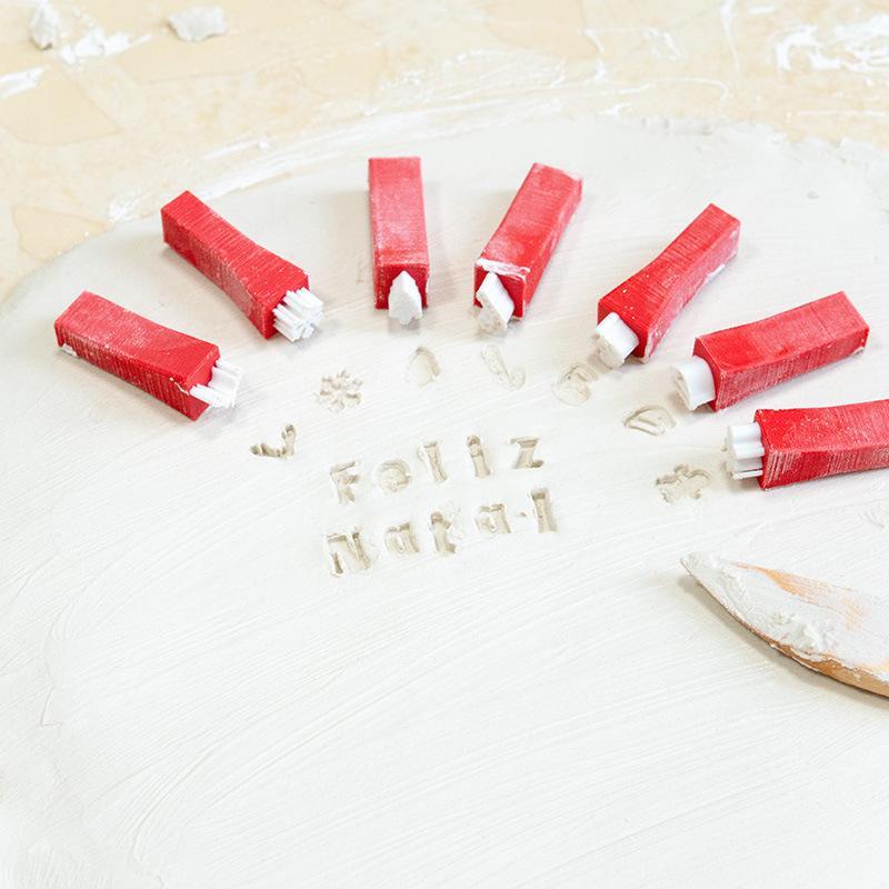 Kerststijl Alfabet Kleistempel - Polymer Clay Set recensie en prijs