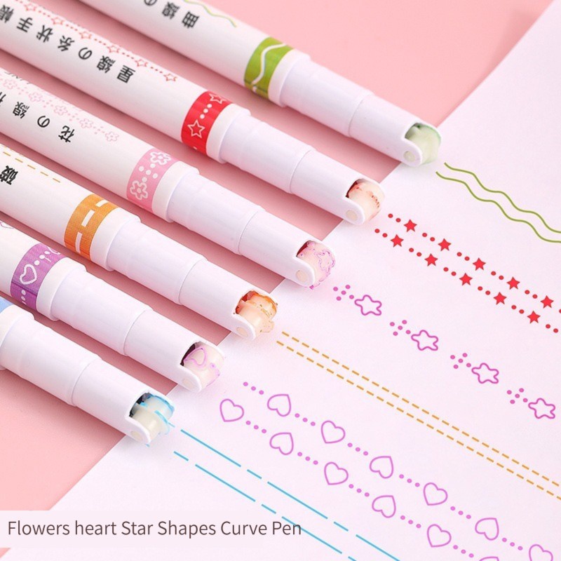 6 stuks Roller Tip Curve Liner - Art Craft Stationery recensie en prijs