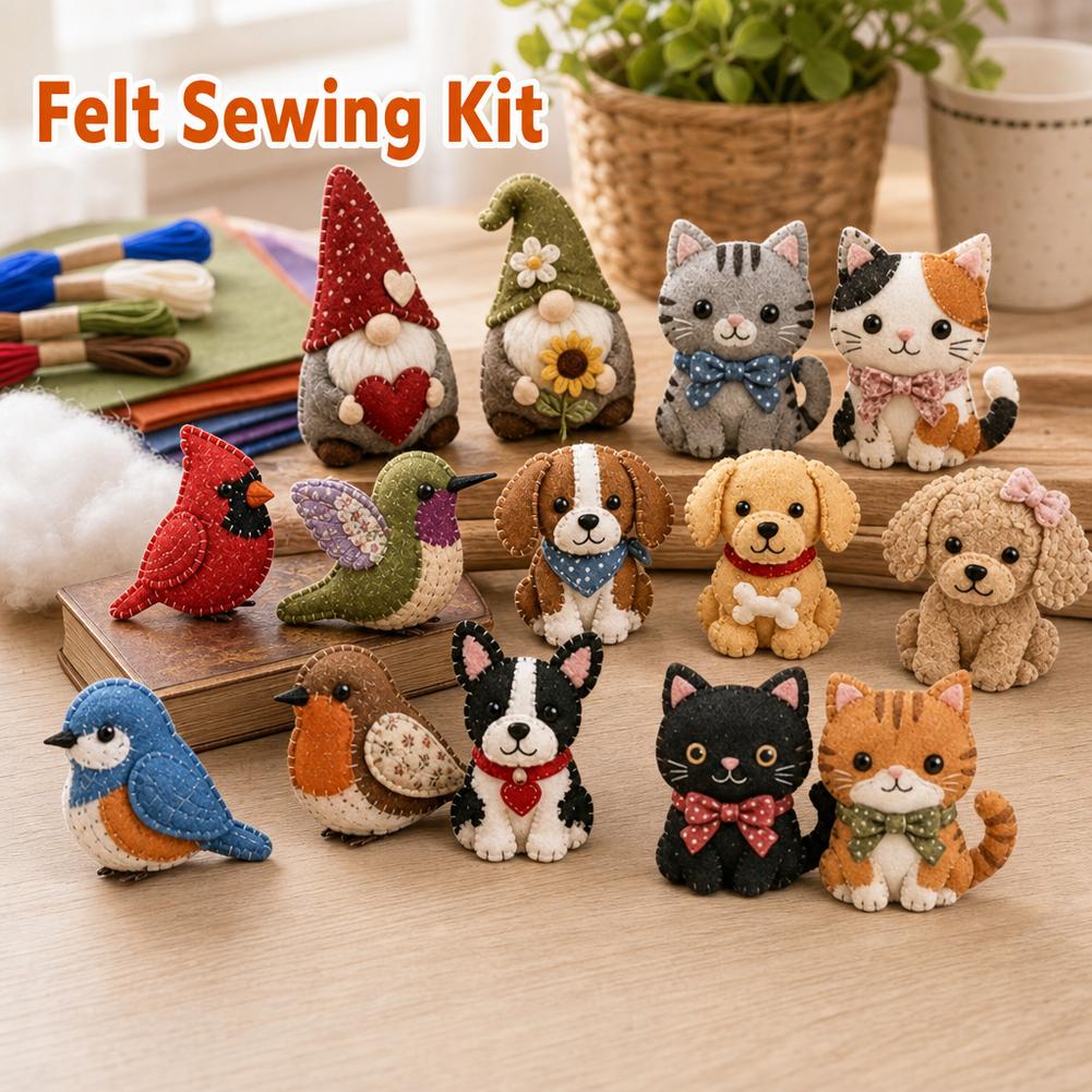 3D Cartoon Dieren Naaiset Stof - Art Craft Cat recensie en prijs